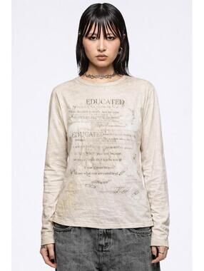 Static Script Long Sleeve Tee